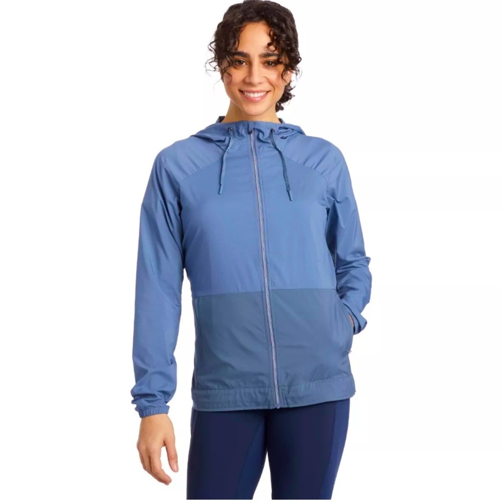 Kuhl Eskape Jacket Womens L Hooded Full Zip Windbreaker Outdoor Lightweight